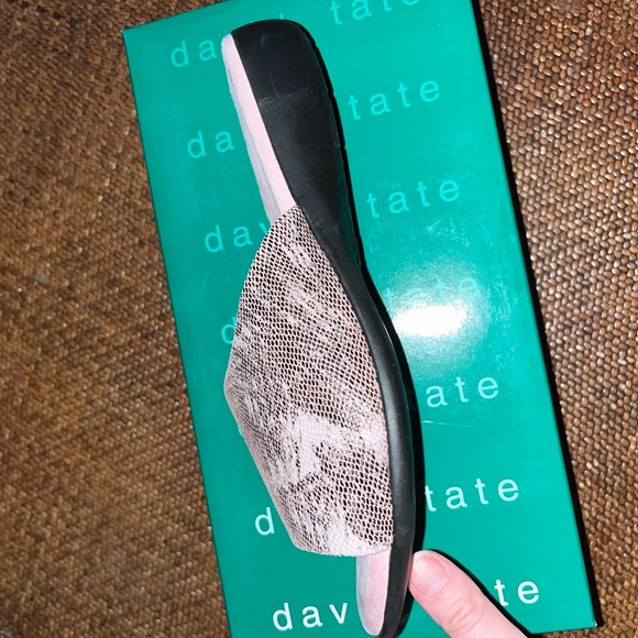 NEW David Tate Taupe & Pink Fran Leather Sandals Women’s Size 9 WW Extra Wide - Picture 3 of 6